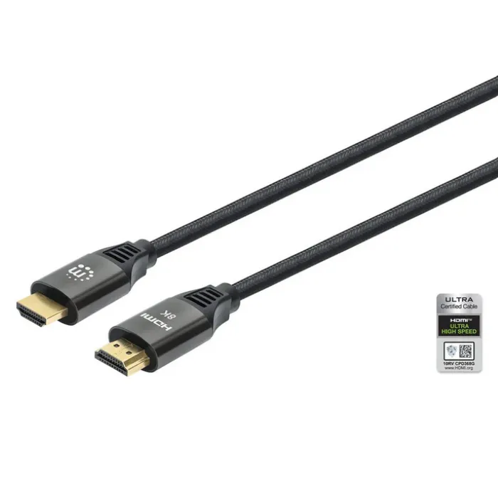 manhattan kabel hdmi m/m, 8k@120hz,eth,48g,3m,crni - slika 1