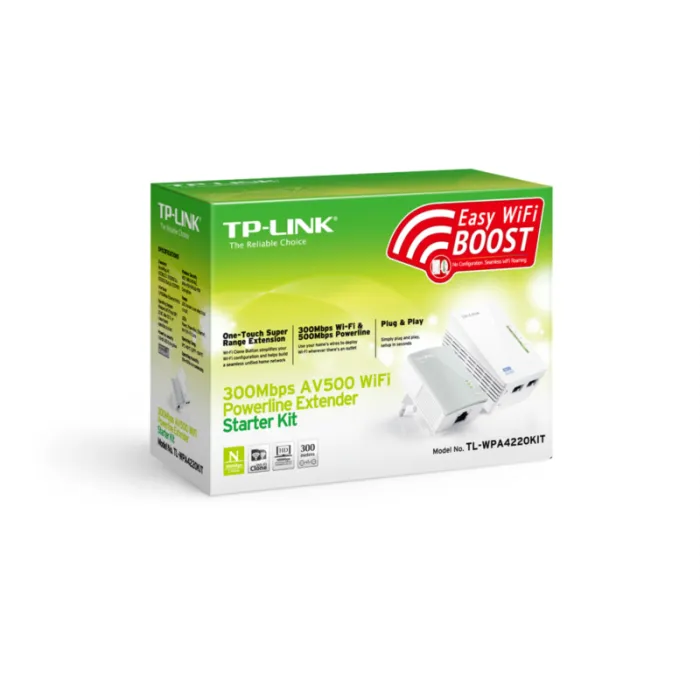 tp-link tl-wpa4220kit 300mbps av600 wifi powerline extender starter kit - slika 4
