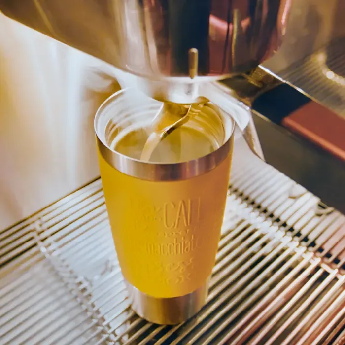 emsa travel mug classic thermal mug (yellow/stainless steel, 0.36 liters) - slika 5