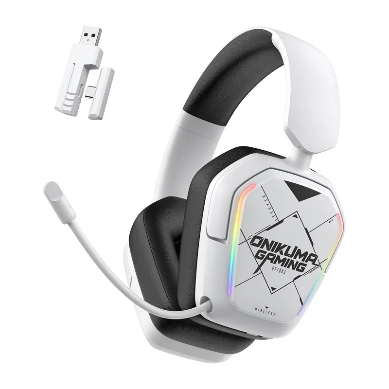 onikuma bt883 gaming headphones (white) - slika 1
