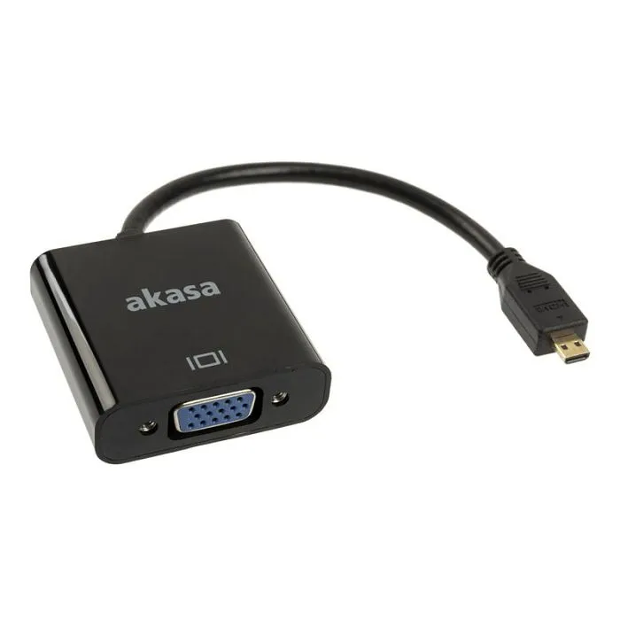 akasa micro hdmi to vga konverter adapter ak-cbhd21-15bk - slika 1