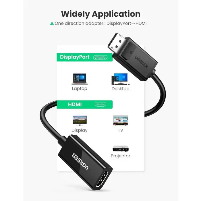 ugreen displayport to hdmi adapter 4k@60hz - slika 2