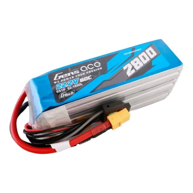 gens ace g-tech 2800mah 22.2v 60c 6s1p lipo battery pack with xt60 plug - slika 2