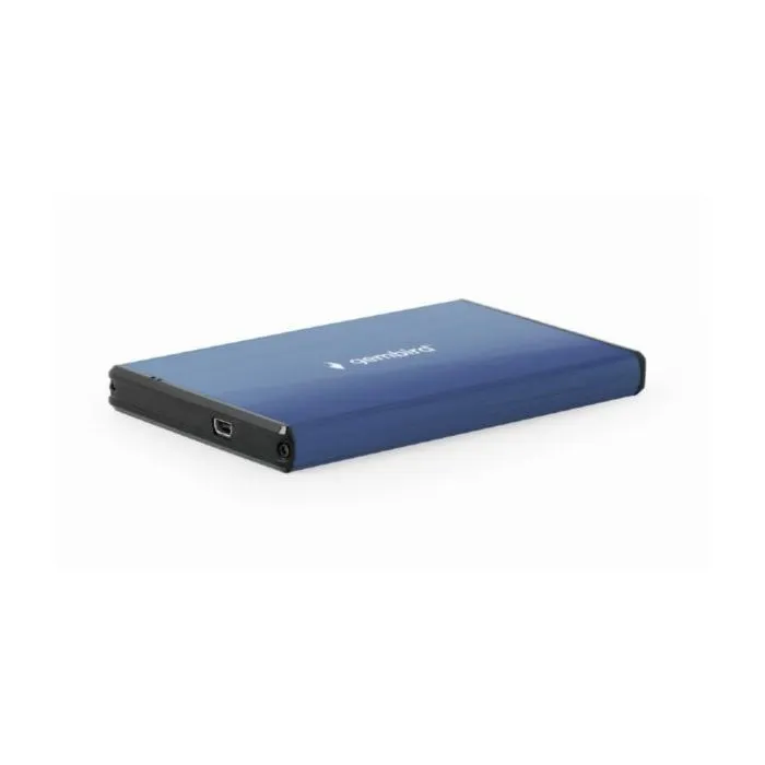 gembird usb 3.0 2.5'' enclosure, brushed aluminum, deep-blue - slika 2