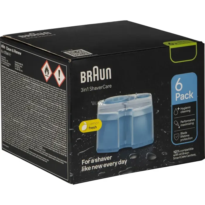 braun clean & renew cleaning cartridge ccr 2 (5+1 pack) (6 pieces) - slika 1