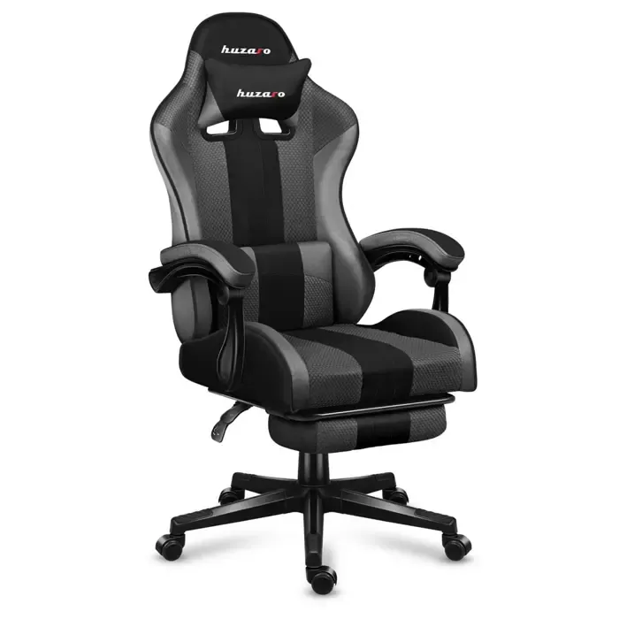 huzaro force 4.7 grey mesh gaming chair - slika 1