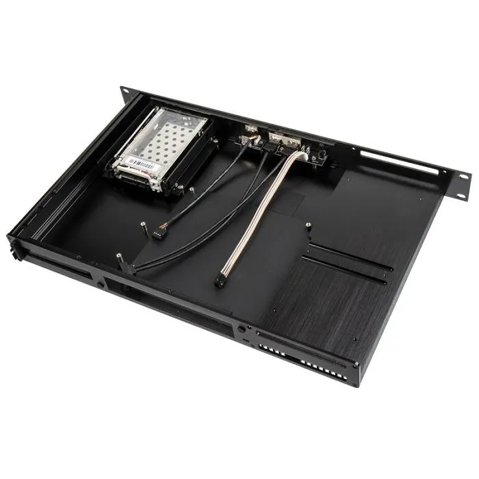 akasa galileo tu1 thin-mini-itx 1u kućište, oem - crno a-itx27-m1b - slika 2