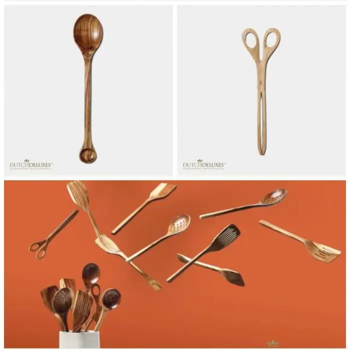 brabantia set of wooden cooking utensils 8 pieces acacia - slika 3