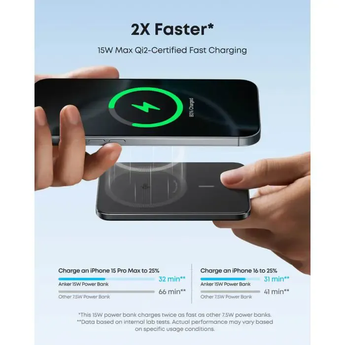 anker nano power bank 5000 mah slim, črn - slika 5