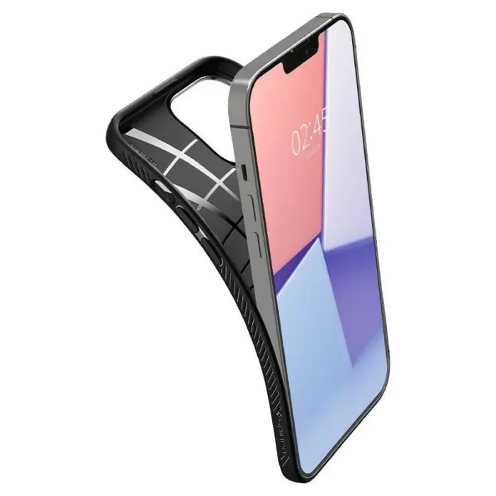 spigen liquid air, zaštitna maska za telefon, mat crna - iphone 15 plus (acs06650) - slika 4