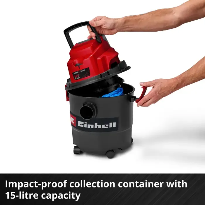 einhell battery wet and dry vacuum cleaner tc-vc 18/15 - li-solo - slika 3