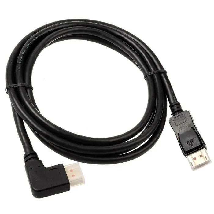 inline 8k (uhd-2) displayport kabel, rechts gewinkelt, black - 2m 17152r - slika 2