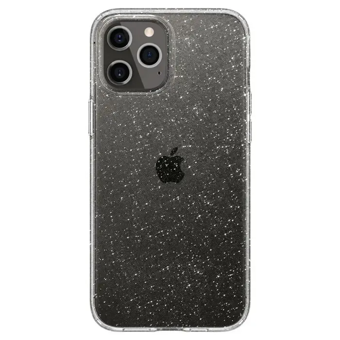 spigen liquid crystal glitter, zaštitna maska za telefon, prozirna clear-iphone 12/pro - slika 2