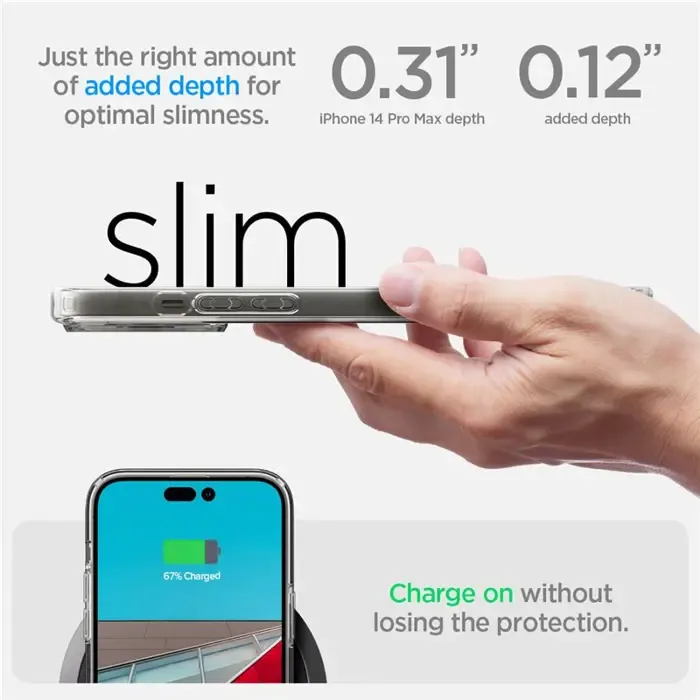 spigen ultra hybrid magsafe, zaštitna maska za telefon, bijela - iphone 14 pro max - slika 3