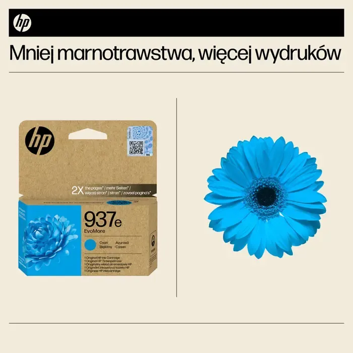 hp 937e cyan tintenpatrone evomore - slika 5