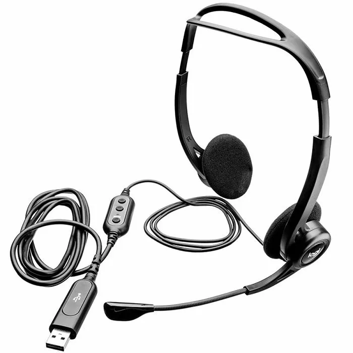 logitech corded usb stereo headset pc 960 - business emea - slika 2