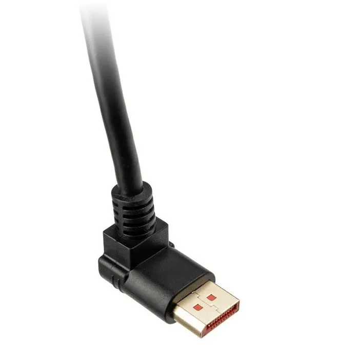 inline 8k (uhd-2) displayport kabel, nach unten gewinkelt, black - 3m 17153u - slika 2