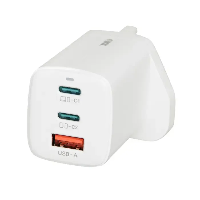 ibox c-65 white, gan 65w universal charger uk plug - slika 1