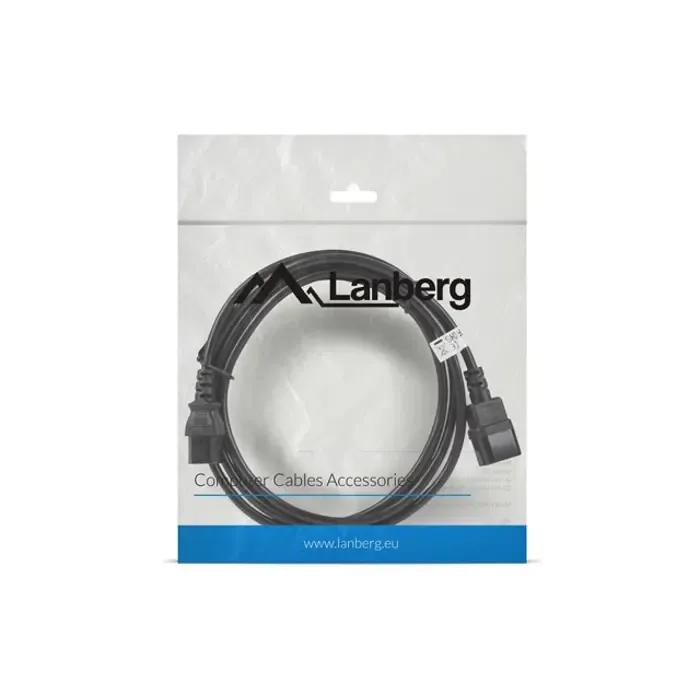 lanberg ca-c13e-11cc-0030-bk power cable black 3 m c13 coupler c14 coupler - slika 5
