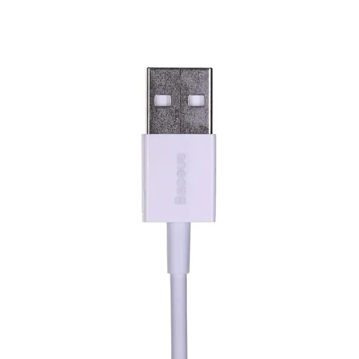 baseus calys-a02 mobile phone cable white 1 m usb a lightning - slika 3