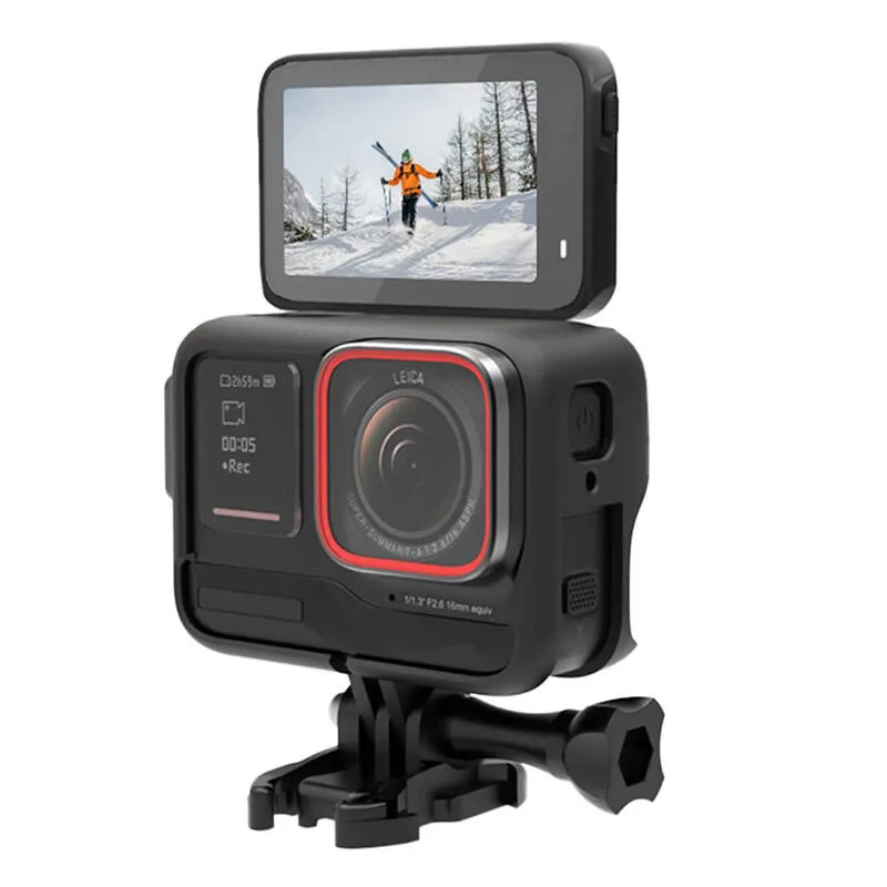 plastic cage puluz for insta360 ace pro (black) - slika 2