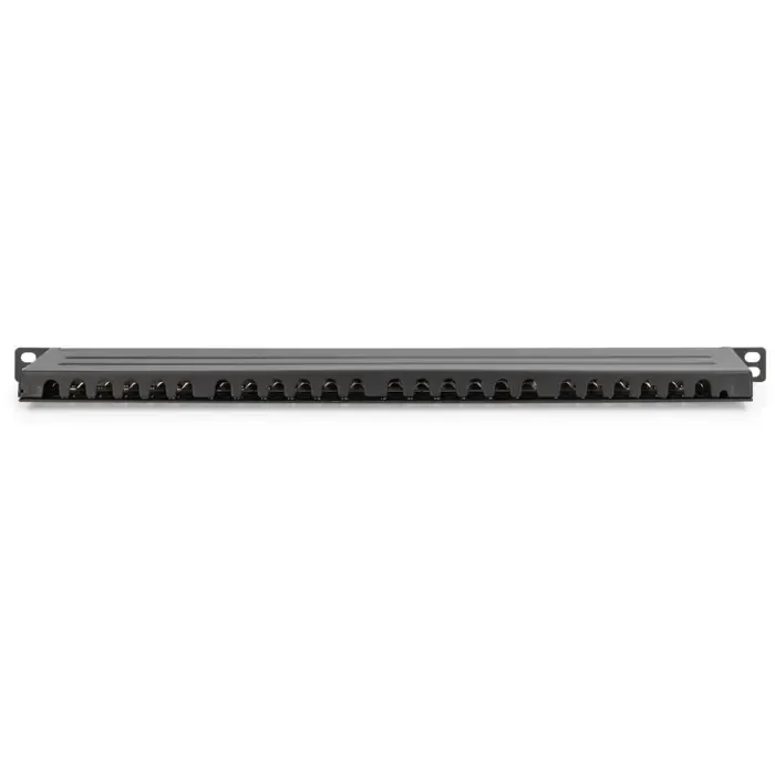 digitus cat 6a, class e high density patch panel, 24 port (black, 0.5 u, shielded, 19" rack mount) - slika 3