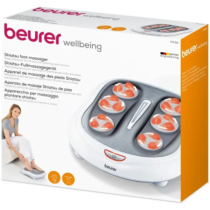 beurer shiatsu-fußmassage fm60 white/gray - slika 4