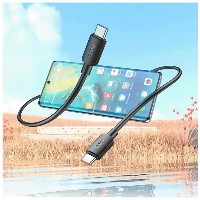 hoco. usb kabl za smartphone, type c, 60w, crna - x96 hyper, 60w, black - slika 5