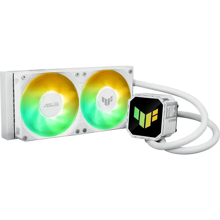 asus tuf gaming lc iii 240 argb (white, white edition) - slika 1