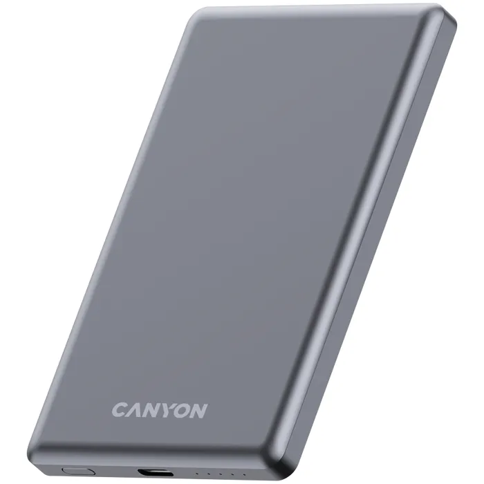 canyon power bank onpower 505 slim magsafe 5000 mah pd20w dark grey - slika 2