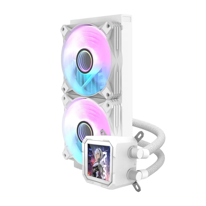 darkflash dv240s cpu water cooler (white) - slika 2