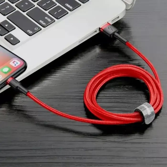 baseus calklf-c09 lightning cable 2 m red - slika 3
