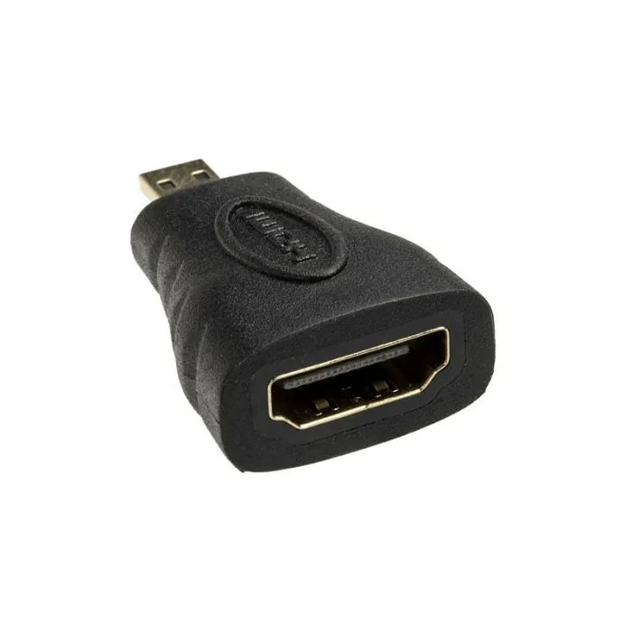 akasa hdmi socket to micro hdmi adapter uhd 4k at 60hz ak-cbhd22-bk - slika 1