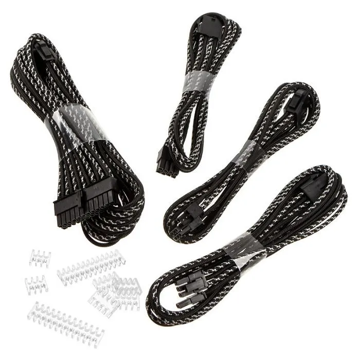 phanteks verlängerungskabel-set, 500mm, x-muster - black/silber ph-cb-cmbo_xsv - slika 1