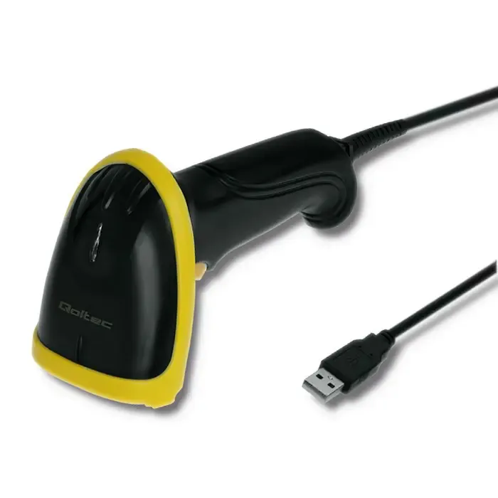 qoltec 50867 laser reader 1d | 2d | usb | black - slika 3