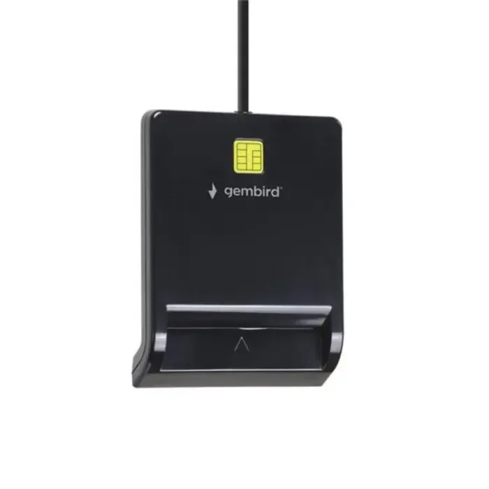 gembird usb smart card reader, black - slika 1