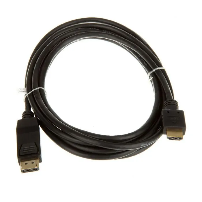 inline displayport zu hdmi konverter kabel, black - 3m 17183 - slika 1