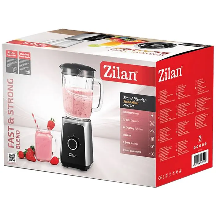 zilan blender zapremina 1.5 lit., 1000 w, 2 brzine, staklo, led - zln3925 - slika 4