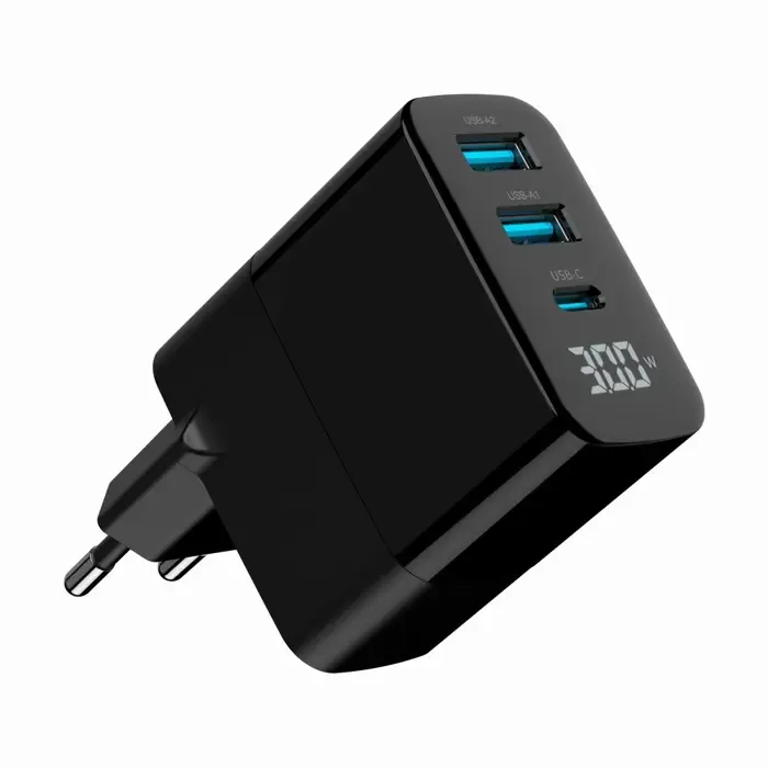 gembird ta-uc-pdqc30lcd-bk-02 mobile device charger universal black ac fast charging indoor - slika 4