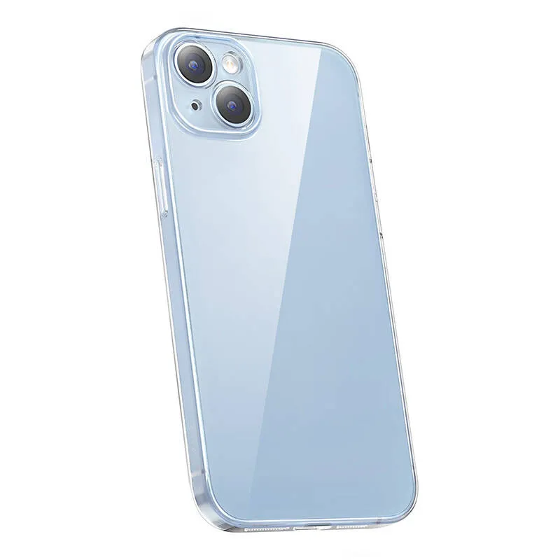 baseus crystal series case for iphone 14 plus + tempered glass - slika 3