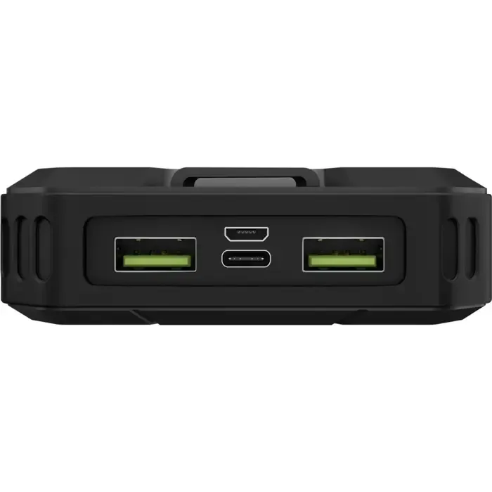 goobay outdoor fast charging power bank with solar (black, usb-c pd, qc 3.0, 20,000 mah) - slika 4