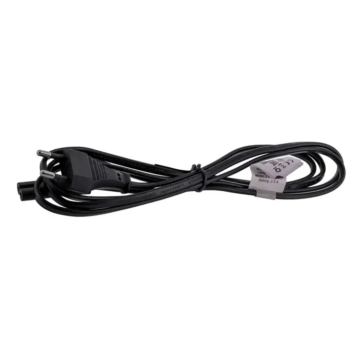gembird pc-184/2 power cable black 1.8 m power plug type c c8 coupler - slika 2