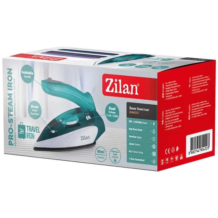 zilan glačalo na paru, putna, 1100w - zln4223 - slika 2