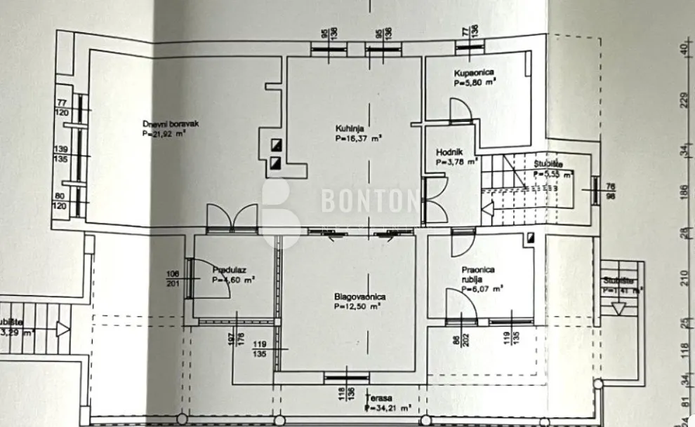 olib-posebna samostojeća kuća 80 metara od mora-pogled - slika 13