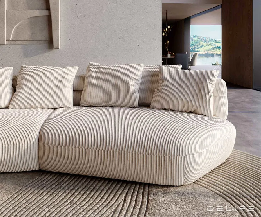 sofa roya 320x138cm, materijal: rebrasta tkanina - slika 6