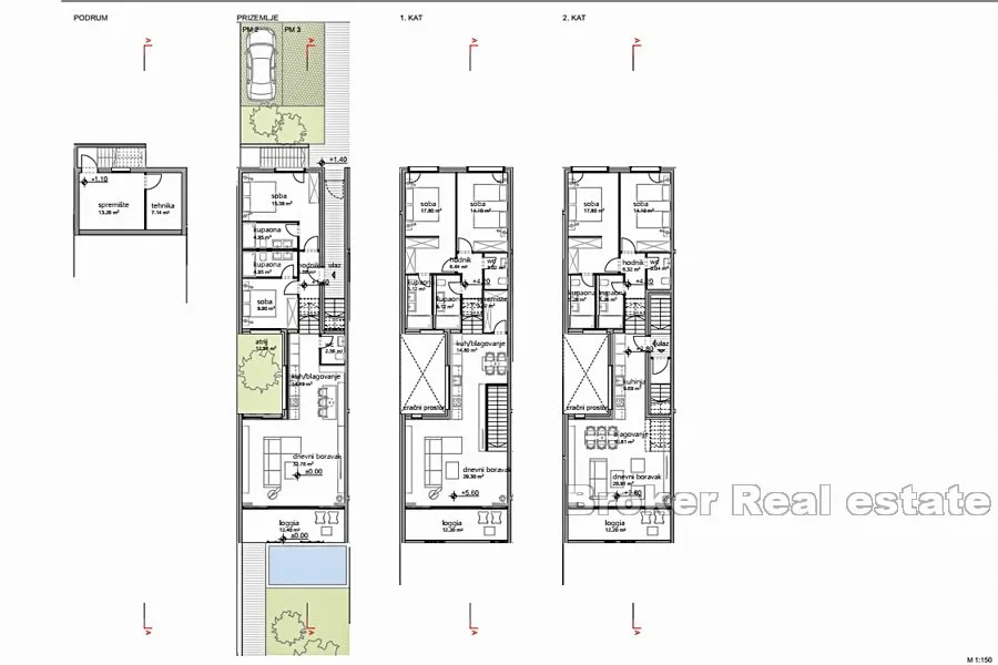 dvosoban apartman s pogledom na more u izgradnji - slika 4