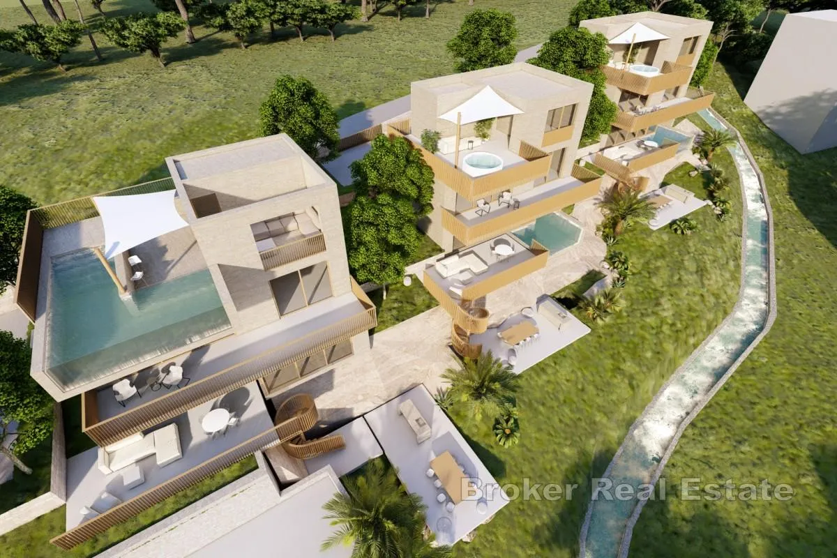zemljište s projektom za tri moderne vile s pogledom - slika 10