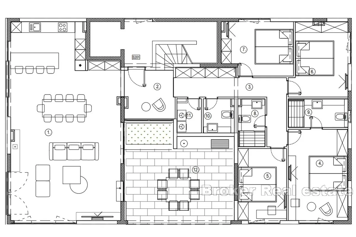 prostrani penthouse s otvorenim pogledom na more - slika 5