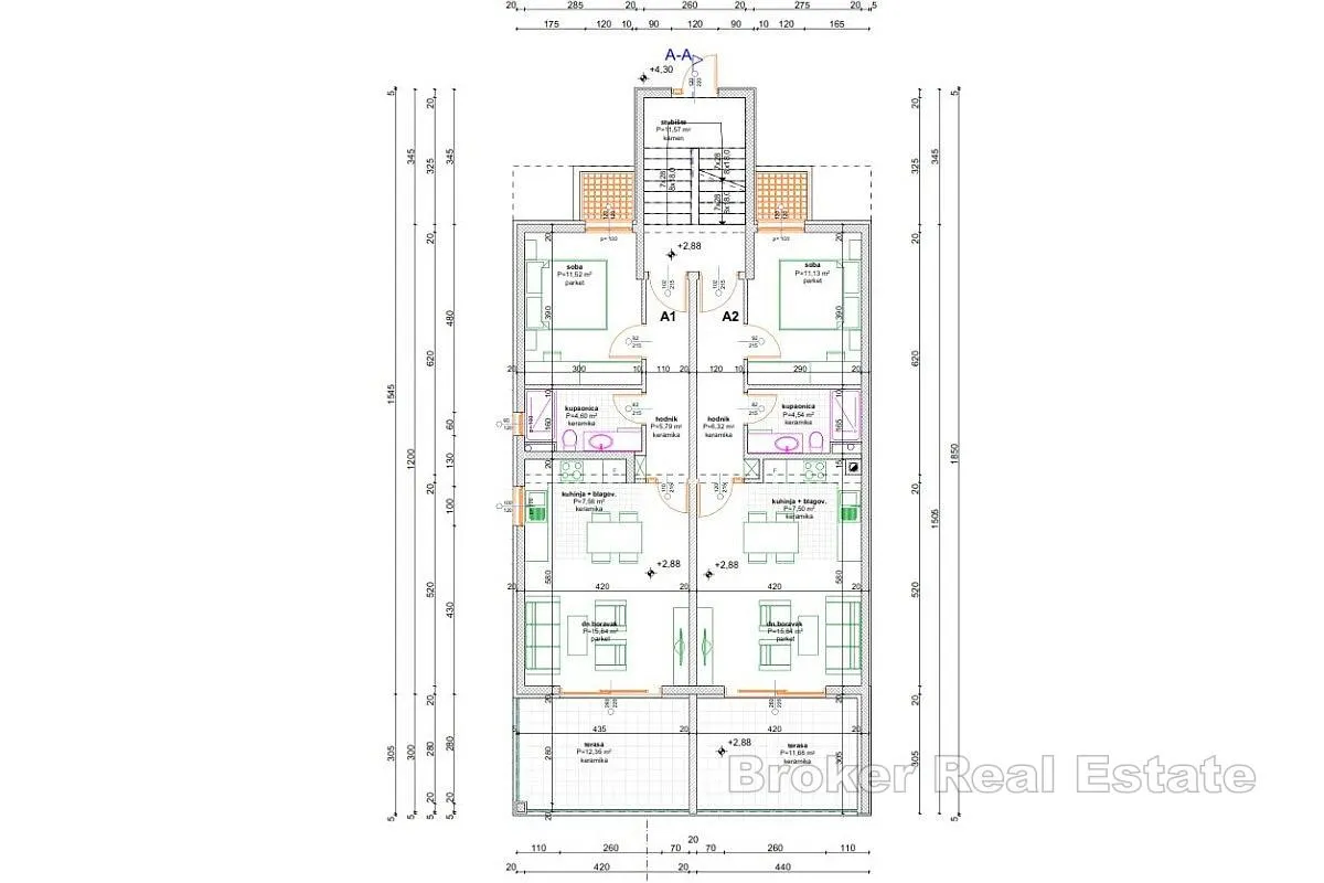 nedovršena apartmanska kuća u prvom redu uz more - slika 11