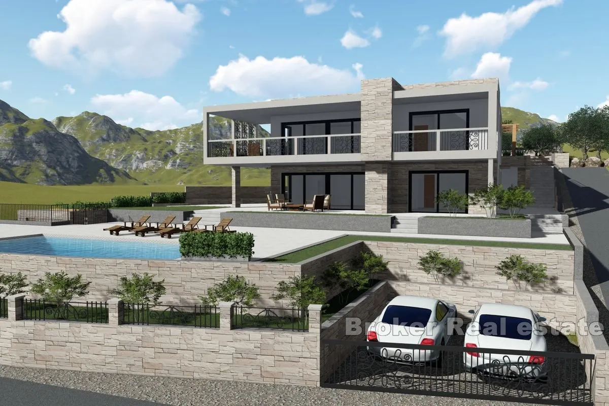 građevinsko zemljište s projektom u prvom redu do mora - slika 4